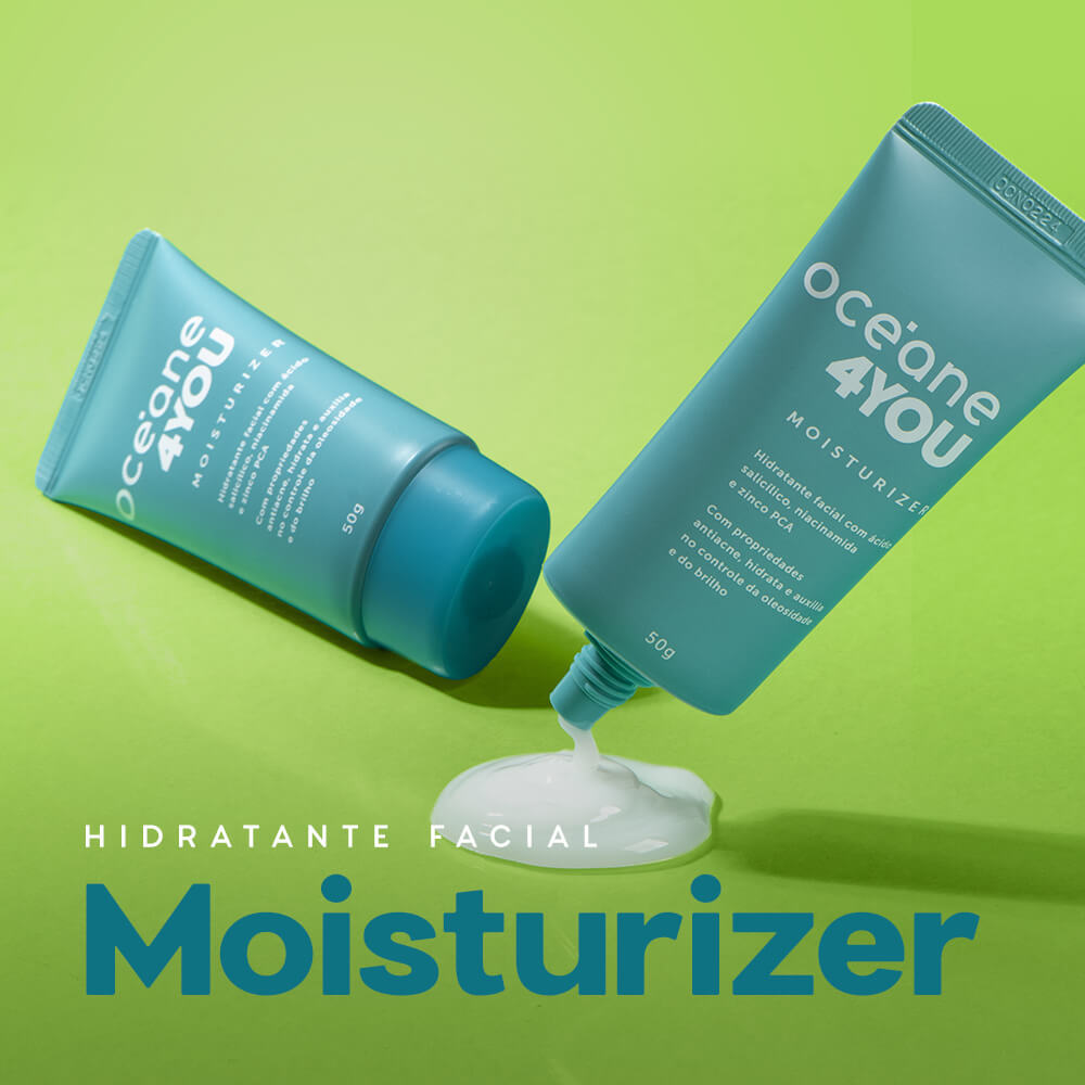 Hidratante Facial com Niacinamida e Ácido Salicílico - Moisturizer 4you 50g