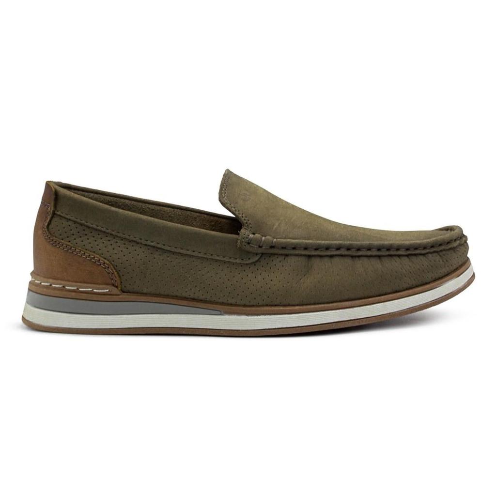 Mocassim De Couro Democrata Denim Flow 252101