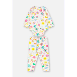 Conjunto Body e Calça Suedine Up Baby