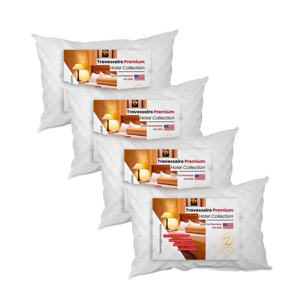 KIT 4 Travesseiro MAGNÉTICO Ortopédico Massageador IMÃS Infravermelho Anti Ronco Terapêutico Premium