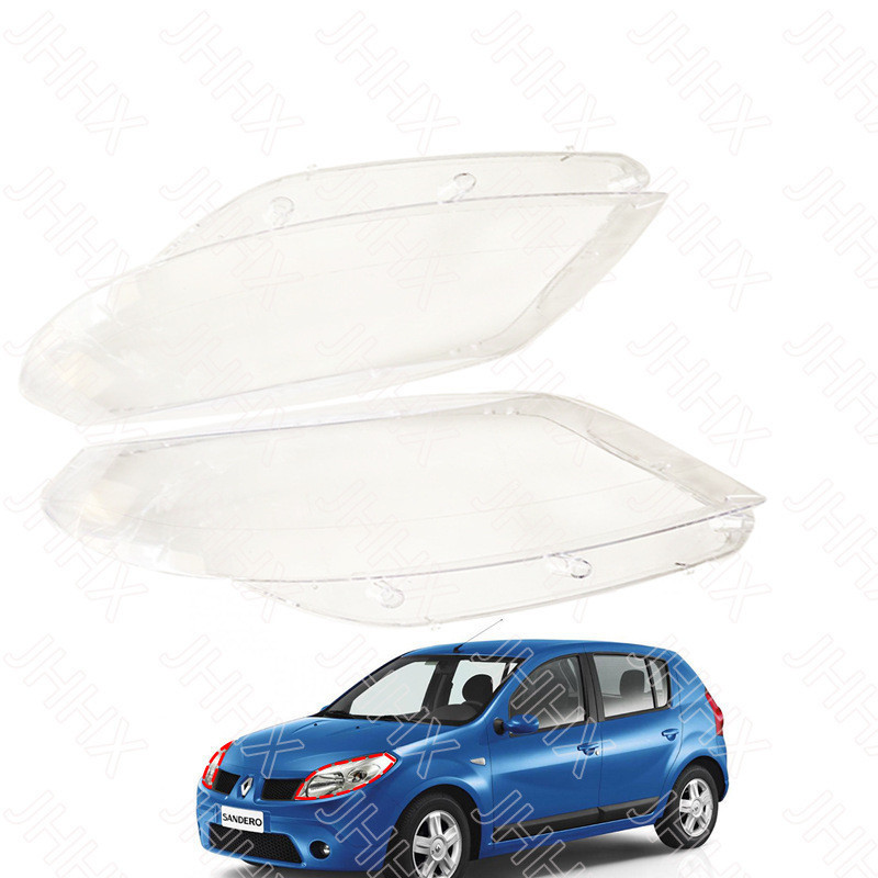 SANDERO 2008 2009 2010 2011 escudo do farol transparente máscara frontal escudo sombra acessórios do carro acessórios de