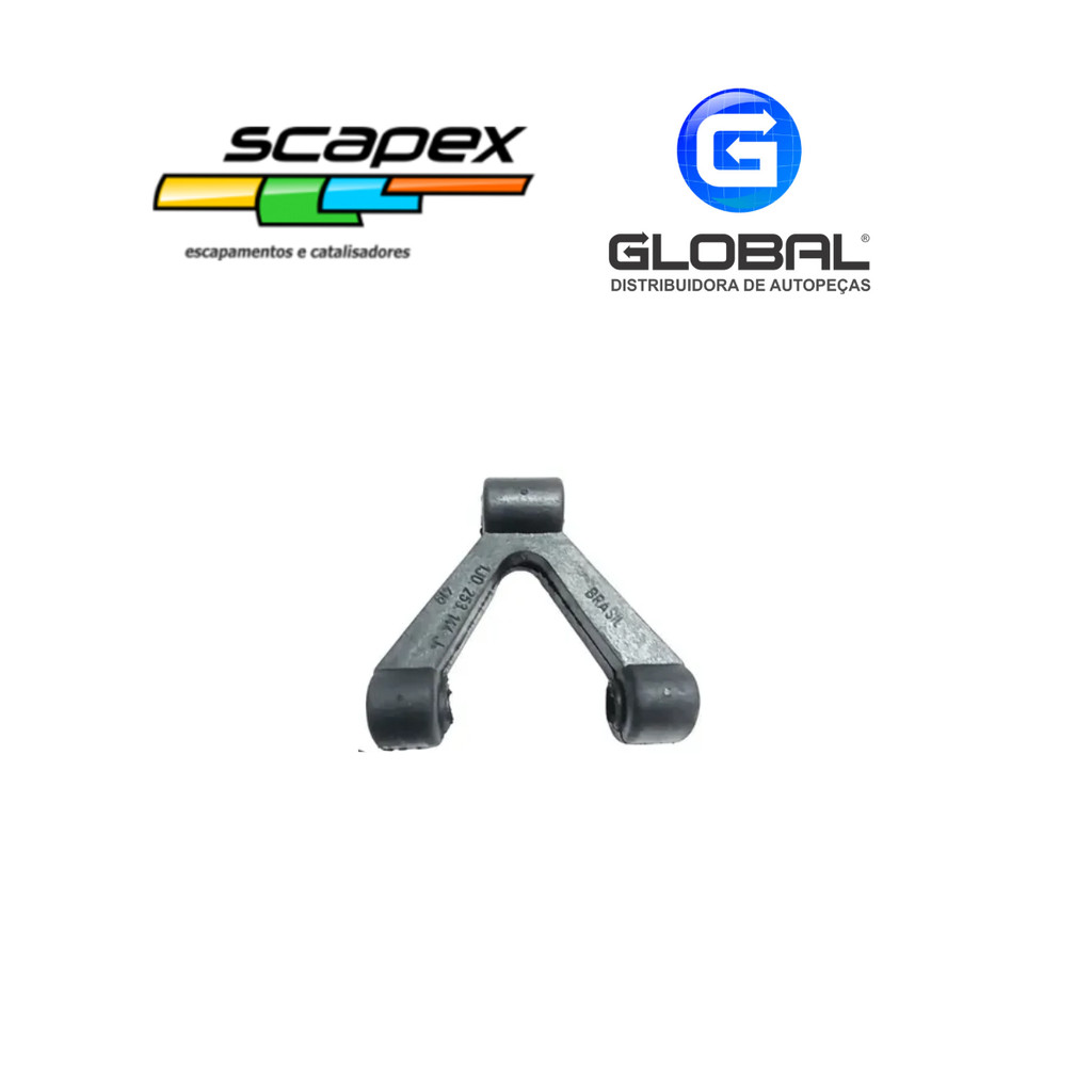 Coxim do Escapamento Traseiro Gol g3 97/Saveiro g3/Parati g3 Audi A3/Bora 99 a 2010/Ibiza/Golf( Y )