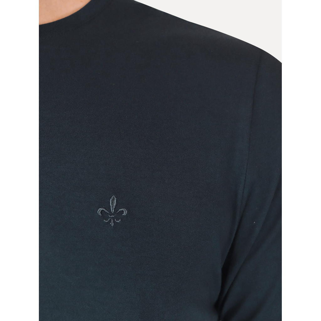 Kit Polo e Camiseta Dudalina Original Masculina Azul Marinho Listrado e Azul Marinho