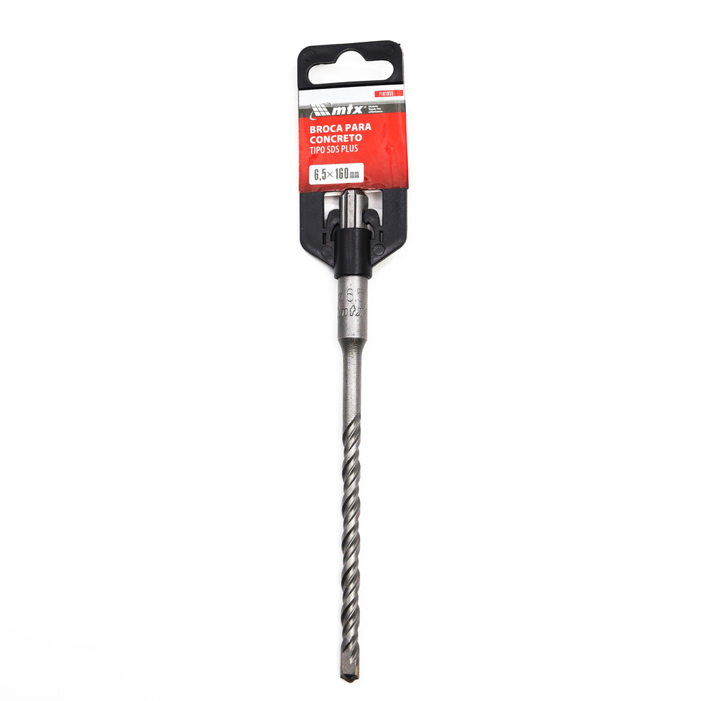 BROCA PARA CONCRETO, 6,5 X 160MM, ENCAIXE SDS PLUS, 1PC // MTX
