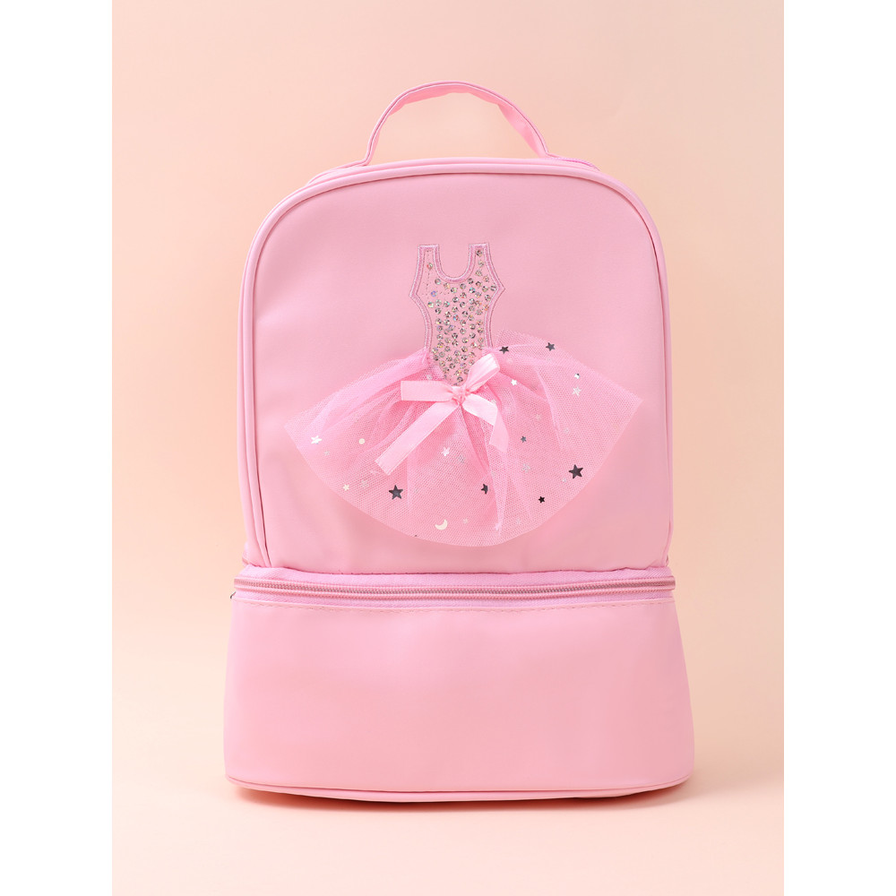 Bolsa de dança infantil meninas mochila de dança de grande capacidade Ballet latino multifuncional mochila exercício ded