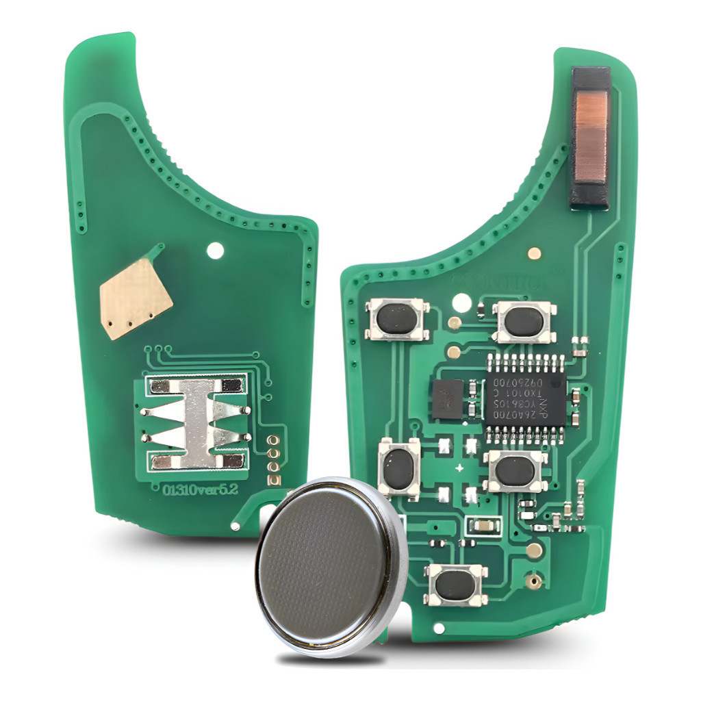 Chave Canivete Chevrolet 5 Botões 315MHz Chip ID46 HU100 + Bateria CR2032