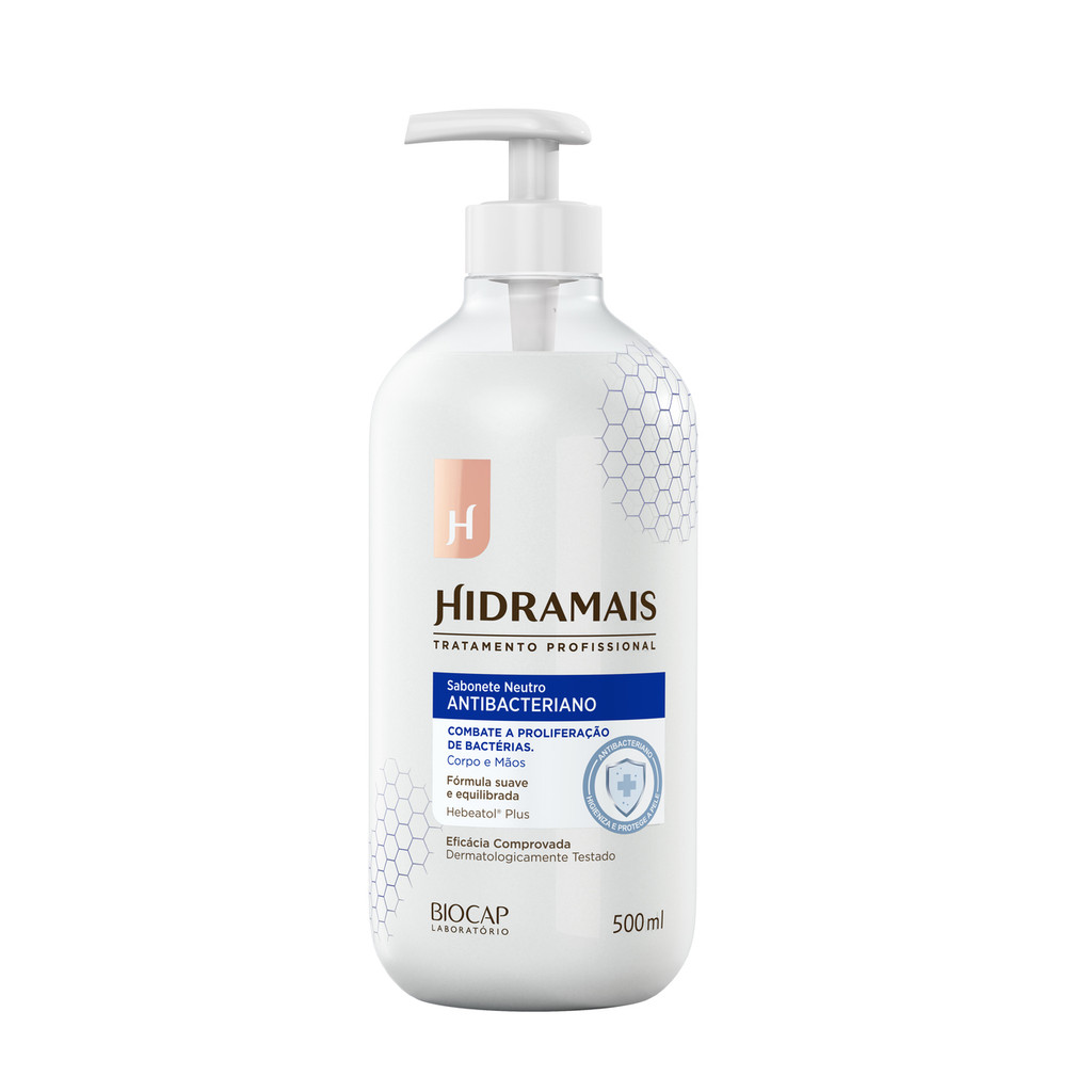 Sabonete Hidramais antibacteriano herbal 500ml em Oferta na Shopee