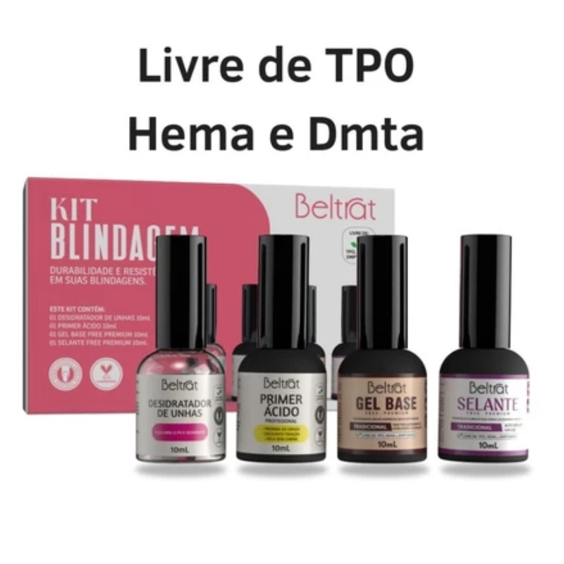 Kit Blindagem Beltrat Selante + Gel Base + Primer + Desidrat (SEM TPO)