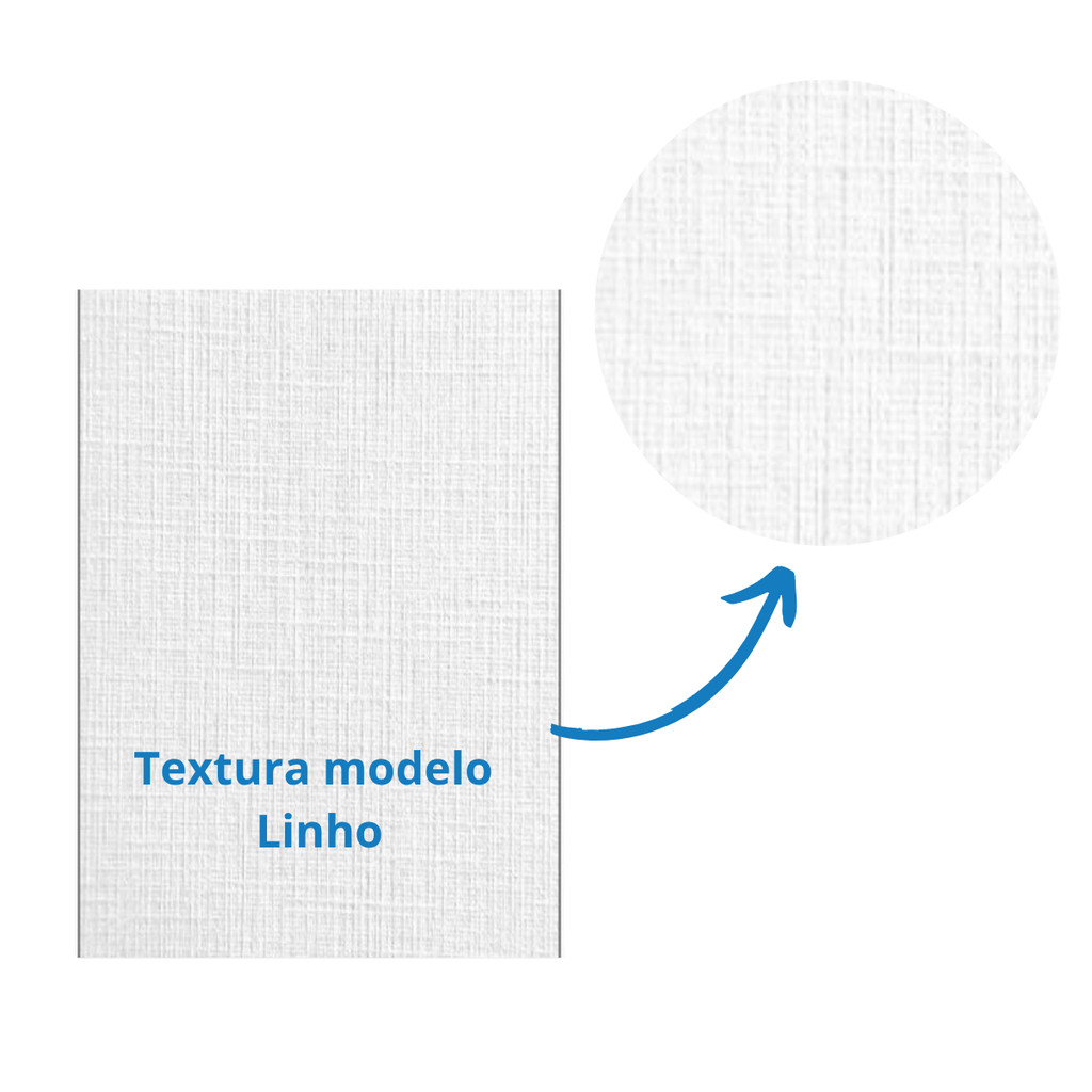 Kit Papel Branco Premium Linho 180g A4 - MASTERPRINT Kit:Com 100 · foto 2