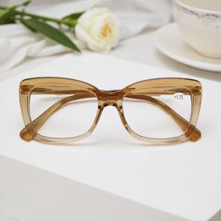 Óculos de grau pra perto de leitura +1.00 até +4.00 armações quadrado retangular feminino Elegante e leve.