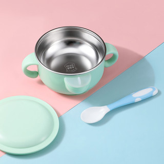 Tigela de isolamento para injeção de água de bebê, conjunto de talheres para crianças, resistente a choques, Anti-escald