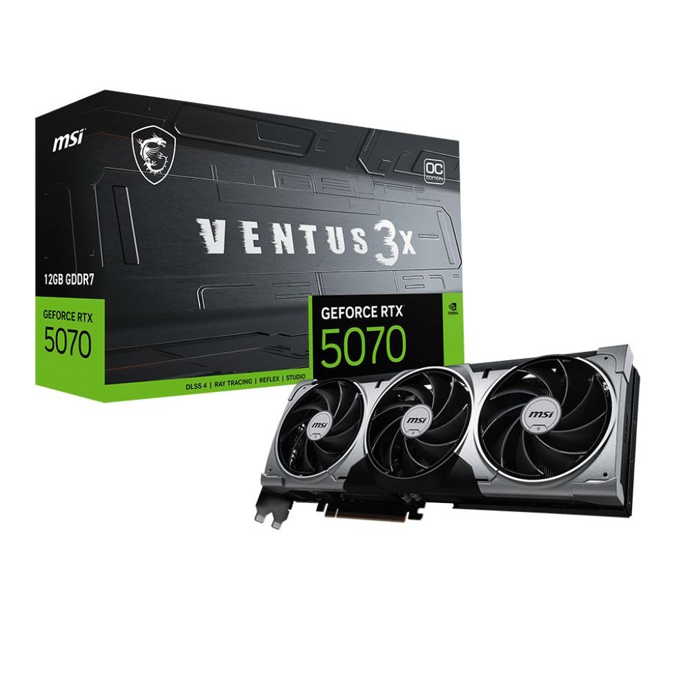 Placa de Vídeo Nvidia GeForce MSI Rtx5070 12g Ventus 3x Oc Gddr7 912-v532 — R$ 5.199,00 em Shopee, 42% OFF