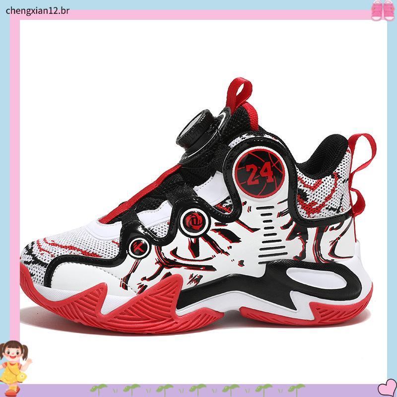 kit tênis infantil masculino tênis infantil masculino CUHK Kids Basketball Shoes Boys Shoes Summer 2024 Nova malha res