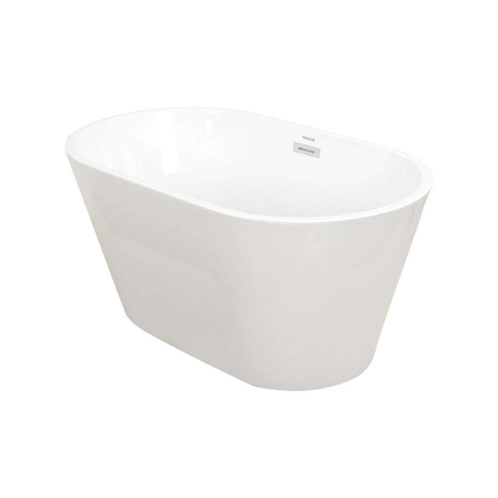 Banheira Freestanding Imersao 120 cm Aragonita Pingoo - Branco