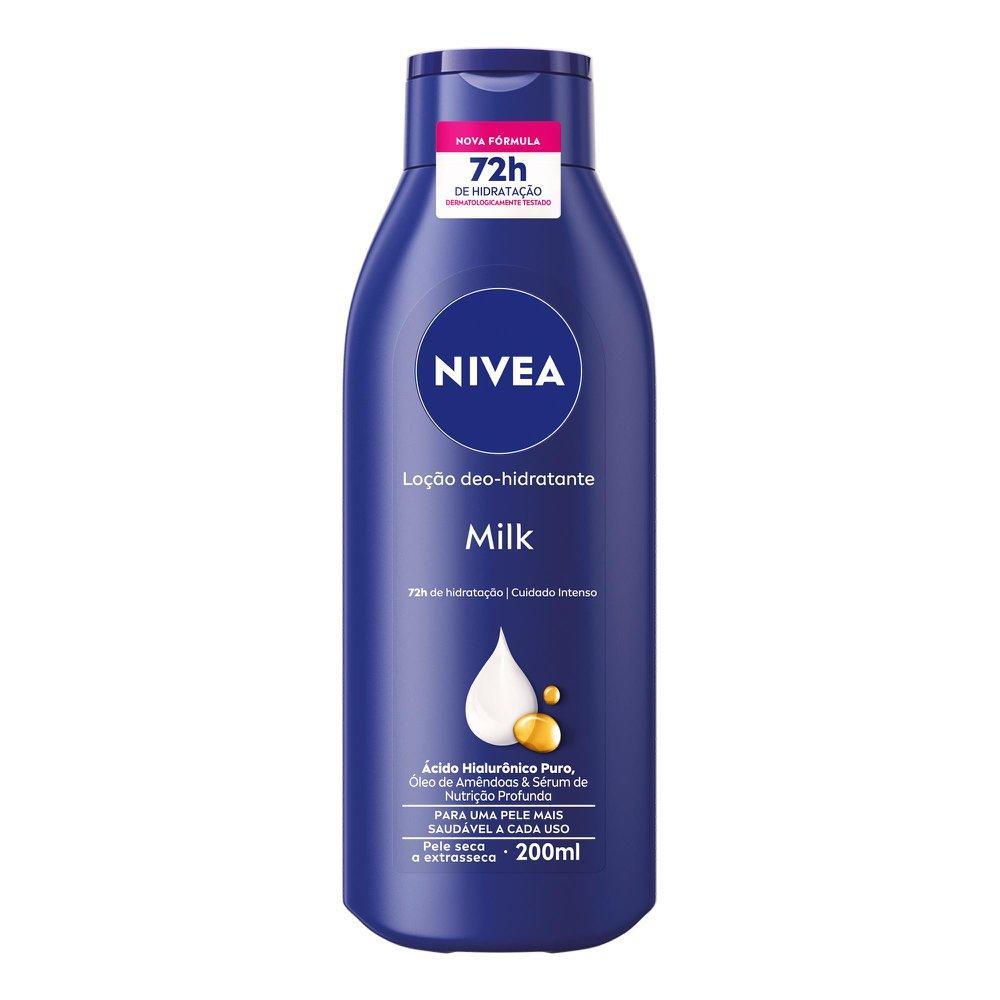 Loção Deo-Hidratante NIVEA Milk 200ml em Oferta na Shopee
