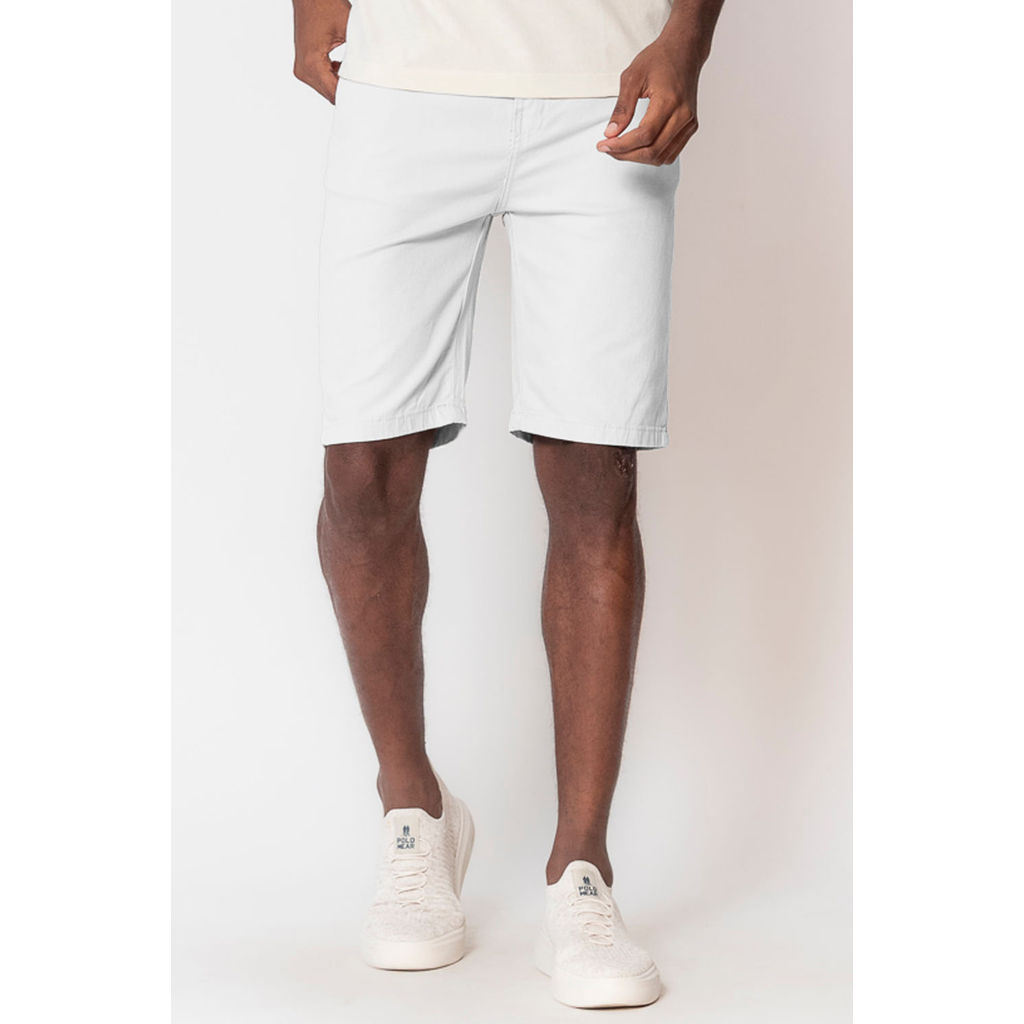 Short Branco Sarja: Onde Comprar | BuscaProdutos