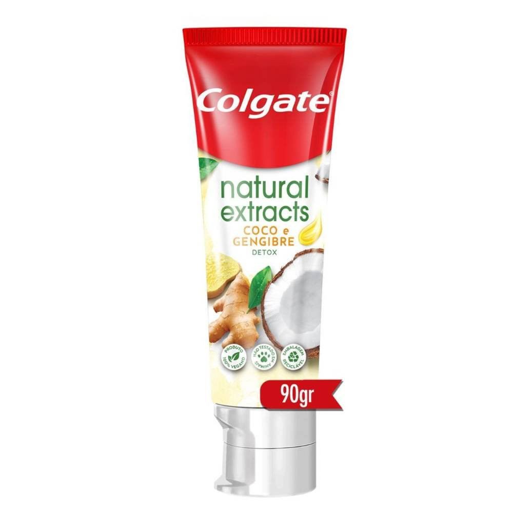 Creme Dental Colgate Natural Extracts Coco E Gengibre 90g
