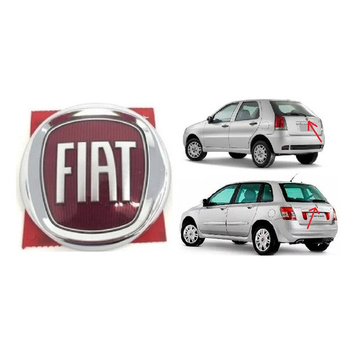 Emblema Sigla Tampa Traseira Original Fiat Palio Stilo - Cód. 51814108 em Oferta na Shopee