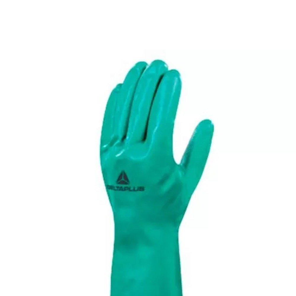 Detalhes do Luva de látex nitrílica flocada 33 cm Delta Plus G