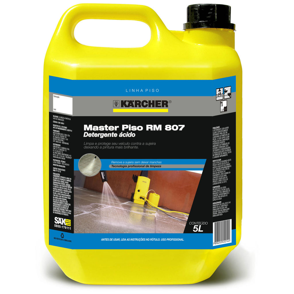 Detergente Ácido Master Piso RM 807
