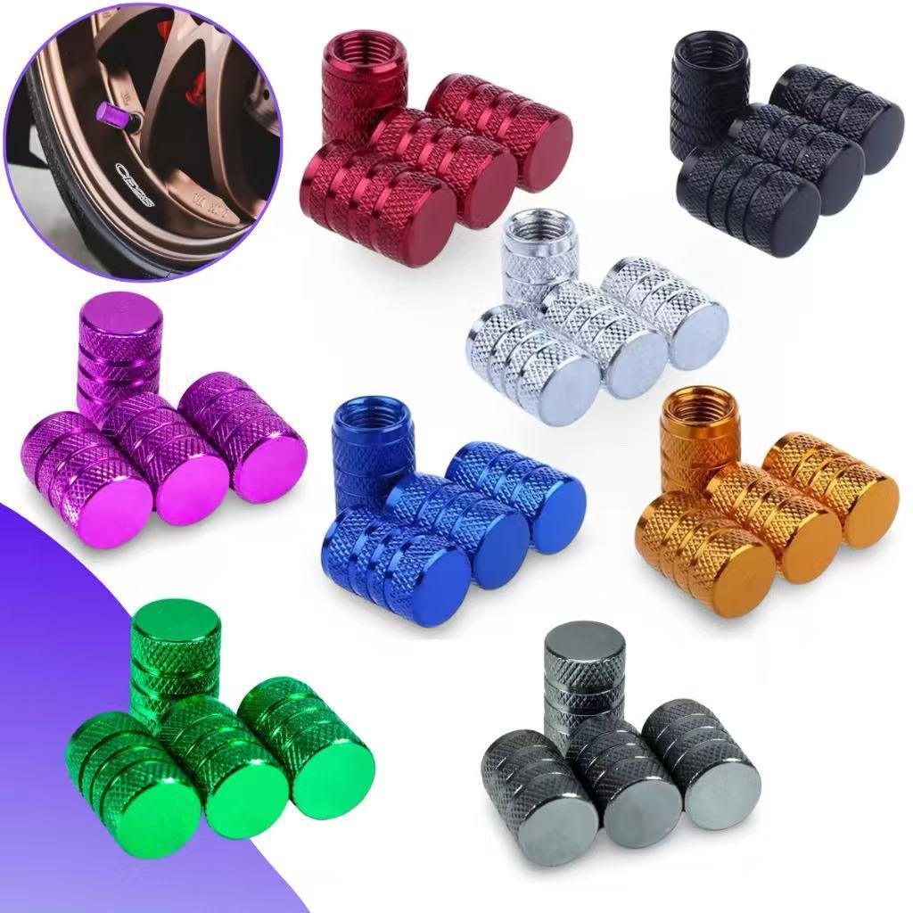 Kit 4 Pcs Tampas Válvulas Pneu da Roda Estilo Fluorescente Carro Automóveis Capa Acessórios Motocicleta Auto Peça LULU em Oferta na Shopee