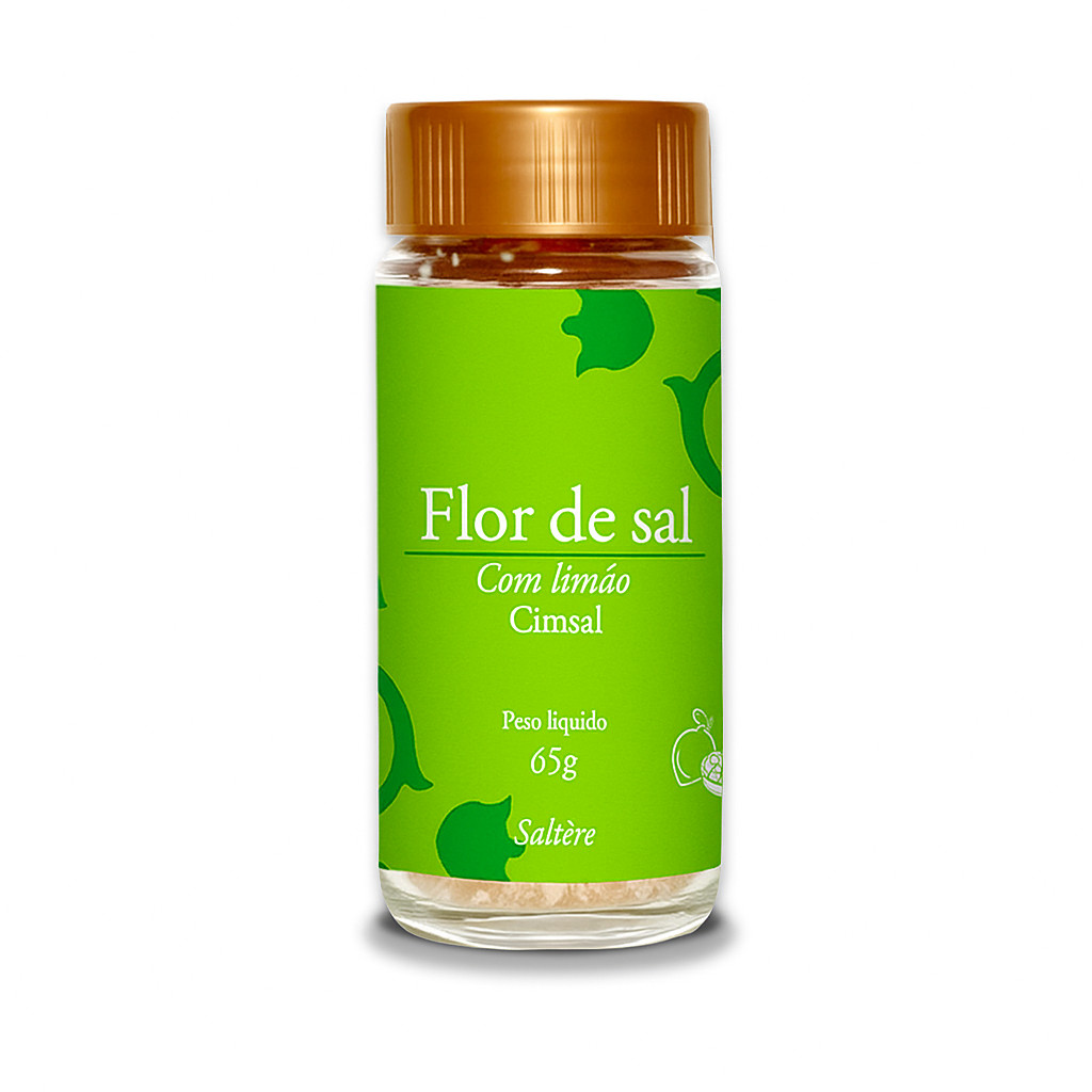 Flor de Sal com Limão 65g – Cimsal Saliere