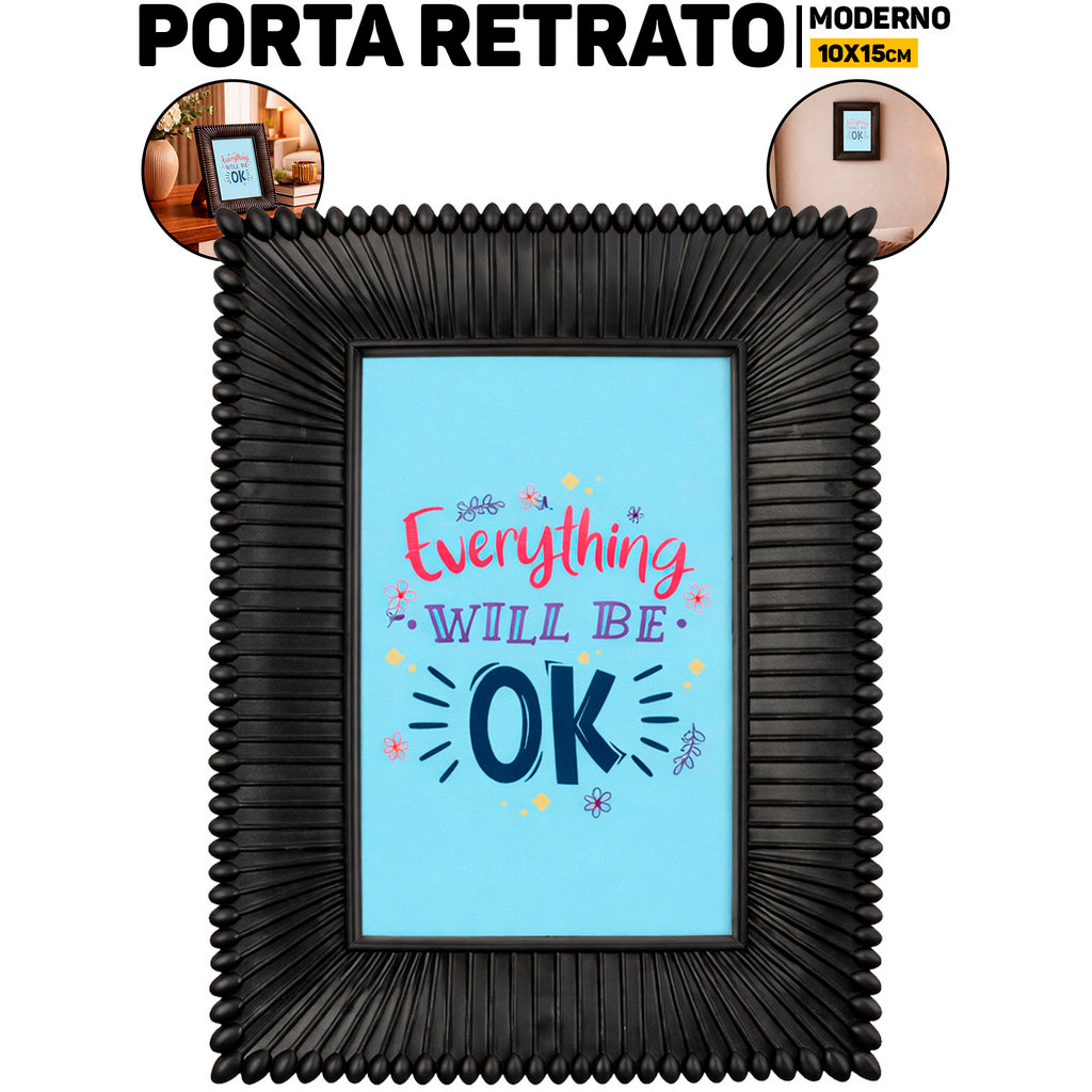 Porta-Retrato 10x15 Em Plástico P/ Casa Escritório Quarto Presente Fotos Família em Oferta na Shopee