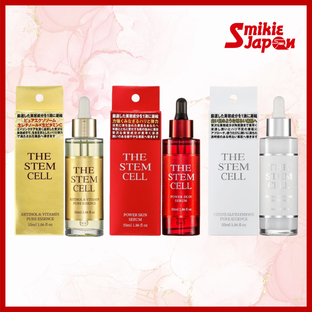 KOR JAPAN THE STEM CELL PDRN & Glutationa Pure Essence 55ml/Retinol E Vitamina Power Skin Serum 55ml