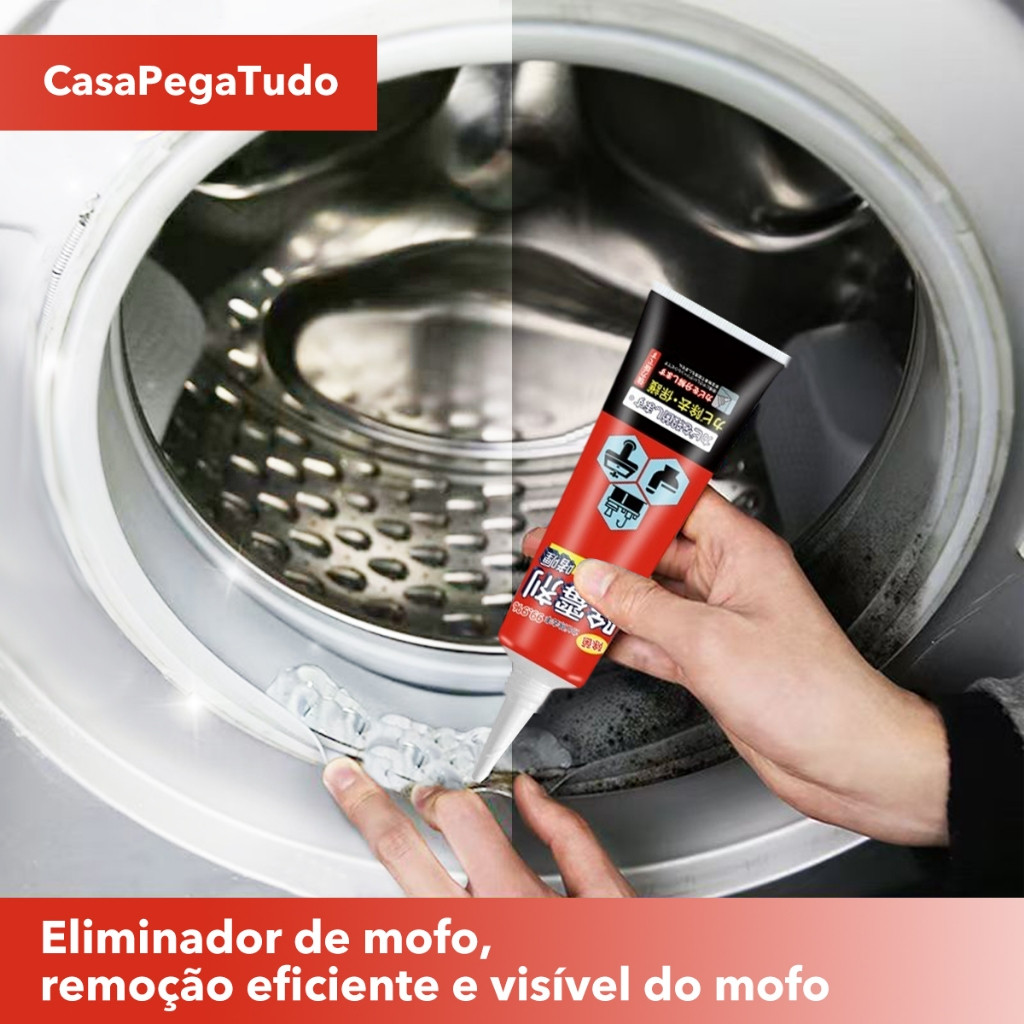 Gel de limpeza altamente eficaz contra mofo e bolor, que remove facilmente as manchas mais difíceis e mantém o ambiente