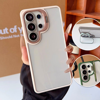 Para Samsung S26 S25 Edge S24 S23 Ultra Plus FE A56 A36 A15 Lente Anel De Metal Protetor Transparente Caso Duro em Oferta na Shopee