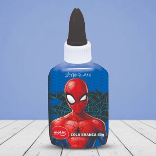 Cola Branca Homem Aranha - Azul - 40g - Disney Original - 1 unidade - Rizzo em Oferta na Shopee