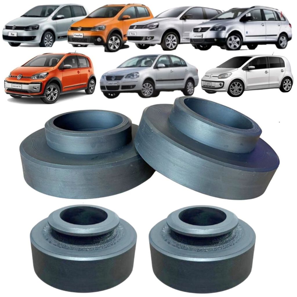 KIT CALÇO LIFT ELEVAR LEVANTAR MOLA SUSPENSÃO D E T CROSSFOX FOX SPACEFOX 03/22