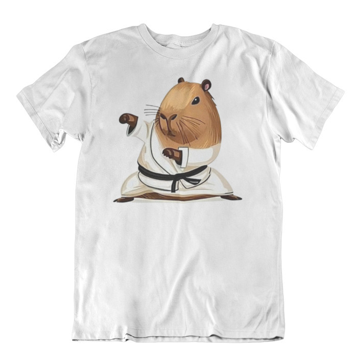 Camiseta Capivara Kimono Judô Jiu Jitsu Karate Fofa Camisa 100% Algodão Fio 30.1 Envio Rápido JsCod