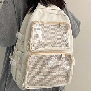 Mochila DION1UE Nylon Ita , Bolsa Escolar Durável À Prova De Poeira Para Estudantes , Transparente De Grande Capacidade em Oferta na Shopee