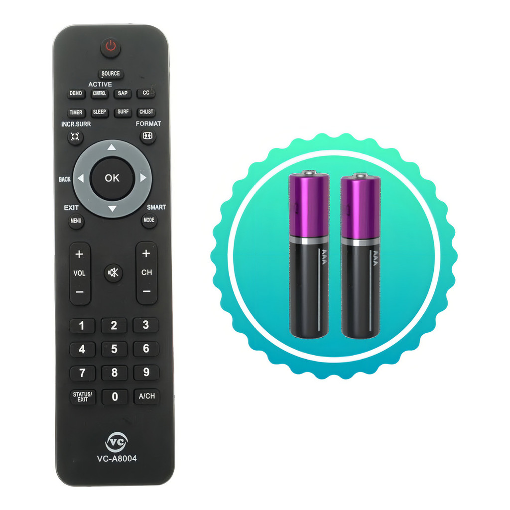Controle Remoto Tv Compatível Philips Led Lcd Fbg 7802