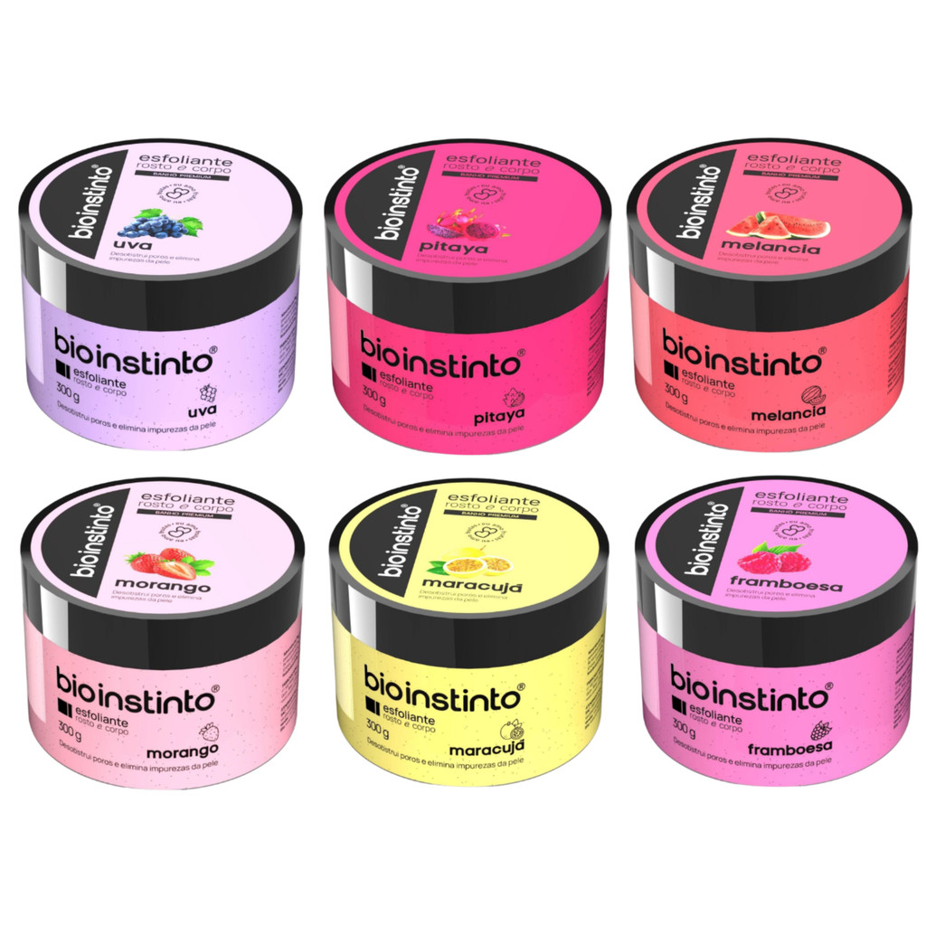 Bio Instinto Esfoliante Corpo e Rosto 300g Pote