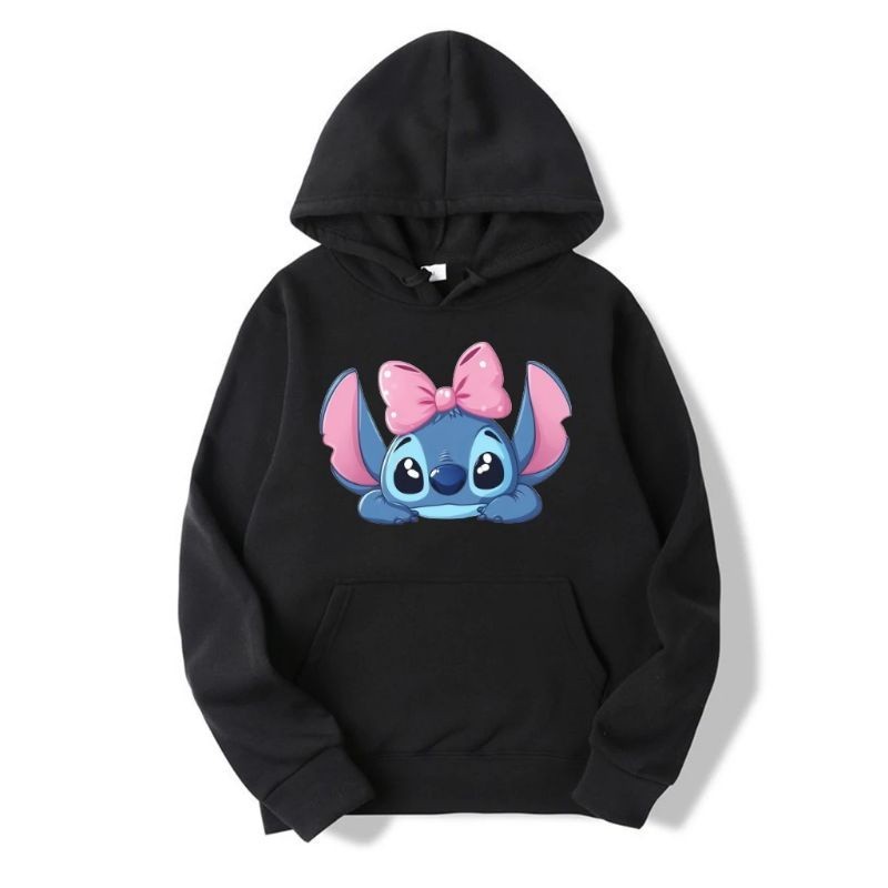 Moletom Canguru com Capuz Infantil e Juvenil Blusa de Frio Stitch Promoção Agasalho Inverno Casaco Gaelshop Flash Modas