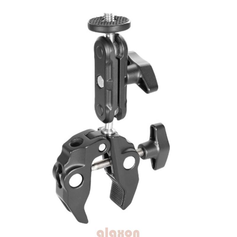 Braçadeira Fotografia Profissional Design Duas Cabeças E Capacidade Carga 1 5 Kg Para Solução Mon