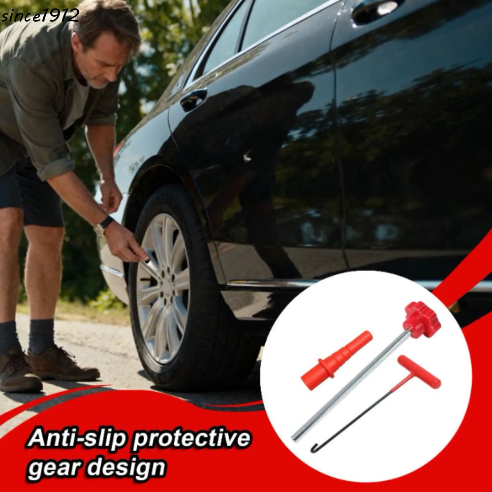 Extrator De Haste De Válvula Desde , Ferramentas De Núcleo De Pneu De Grau Profissional Com Design De Gancho Em T , Tubo