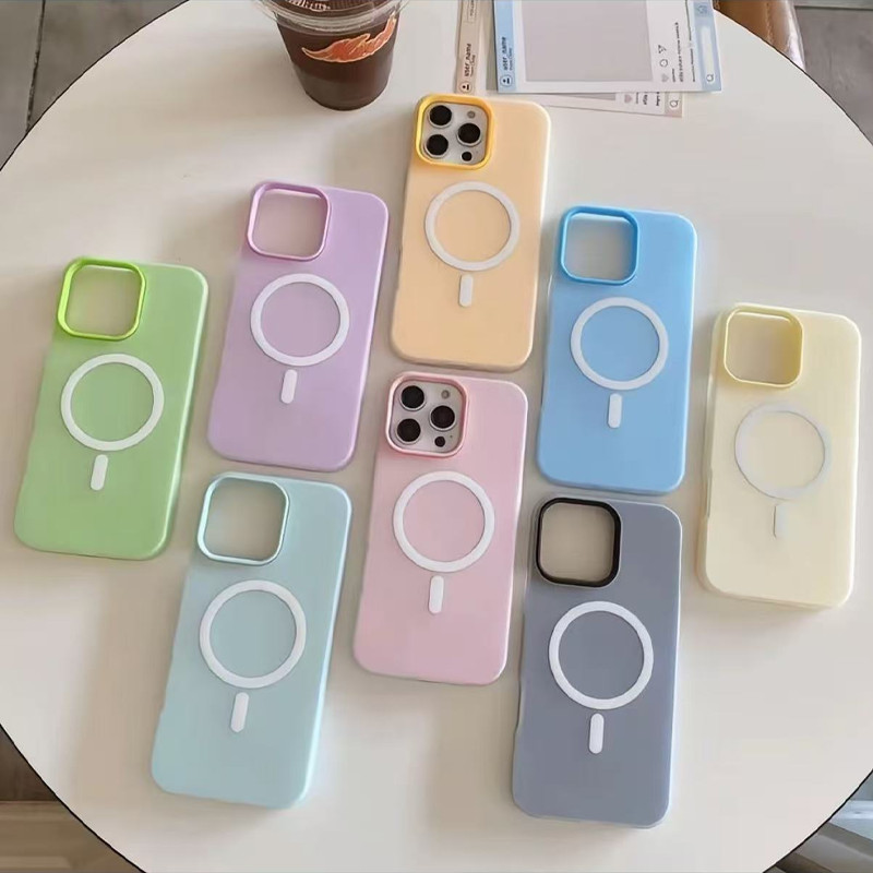 Capinha Capa Celular para iPhone XS 11 12 13 14 15 16 17 Promax Capinha Magnética com Várias Cores Disponíveis