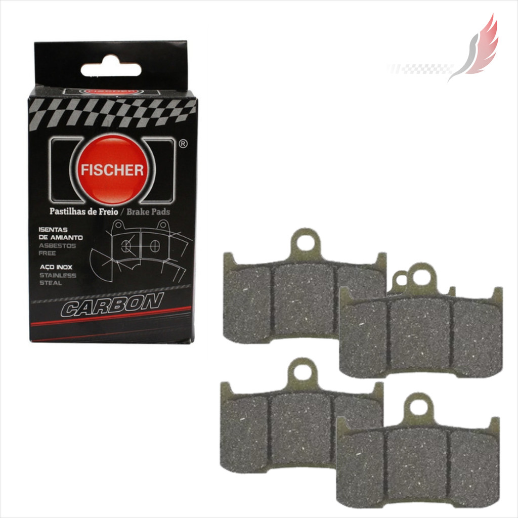 Kit 2 Pares Pastilha Dianteira Fischer FJ2962C Kawasaki Z800 Z900 Suzuki GSX Triumph