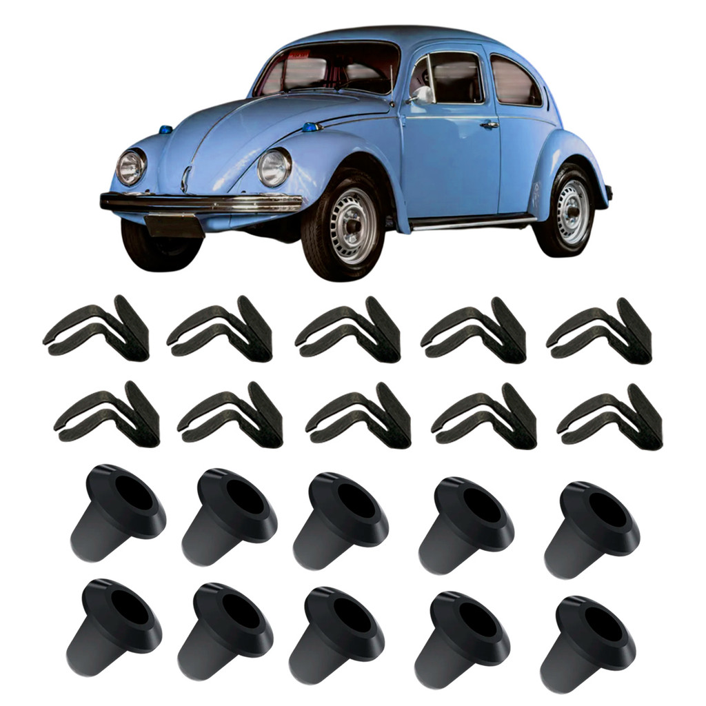 GRAMPO FORRO FUSCA TESOURINHA + BUCHA 20 PCS MV - 150 000011