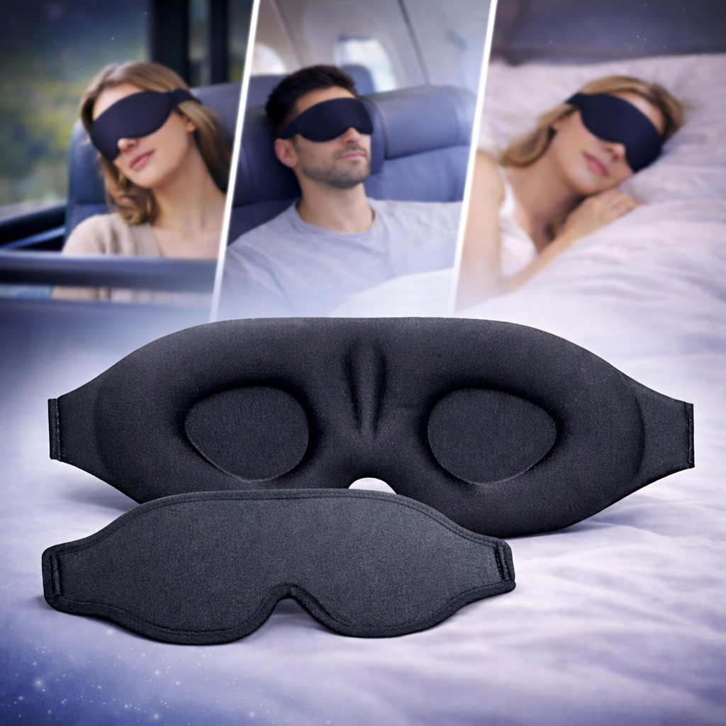 Máscara de Dormir 3D Blackout com Ajuste