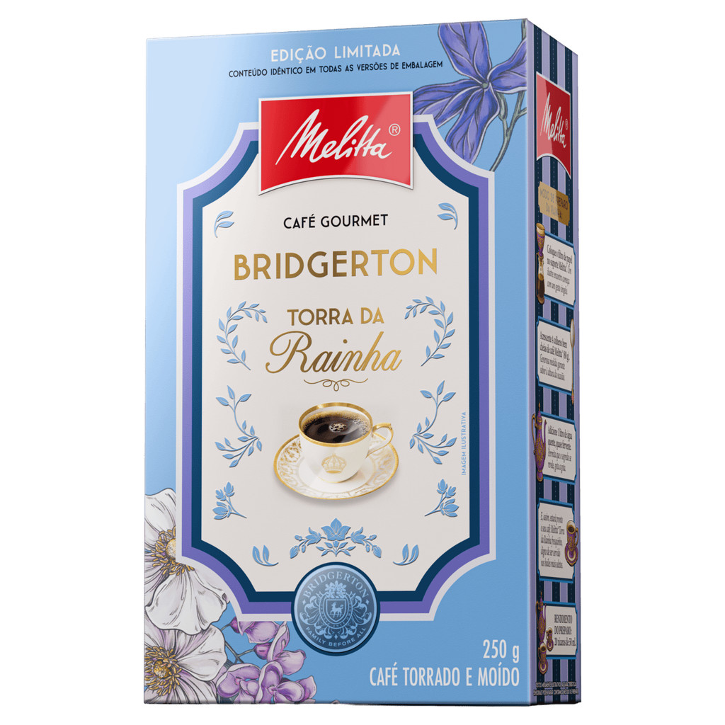 Café Torrado e Moído Torra da Rainha Bridgerton Melitta Gourmet 250g