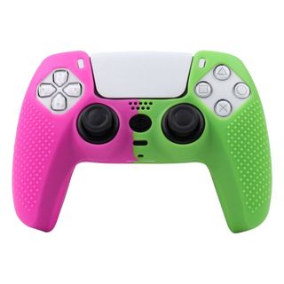 Capinha para Controle PlayStation 5 DualSense Verde e Rosa