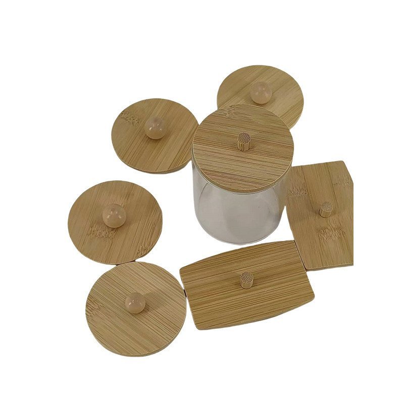 Tampa de copo, tampa de copo de vidro, tampa de bambu, tampa de xícara de chá, tampa de pote hermética, tampa de caneca,