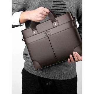 Site oficial textura de couro genuíno bolsa masculina bolsa de negócios chefe gola branca maleta masculina Casual bolsa 