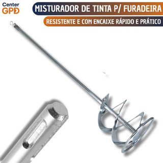 Misturador De Argamassa, Tinta Gesso 40cm P/ Furadeira Batedor Encaixe SDS-Plus Profissio…