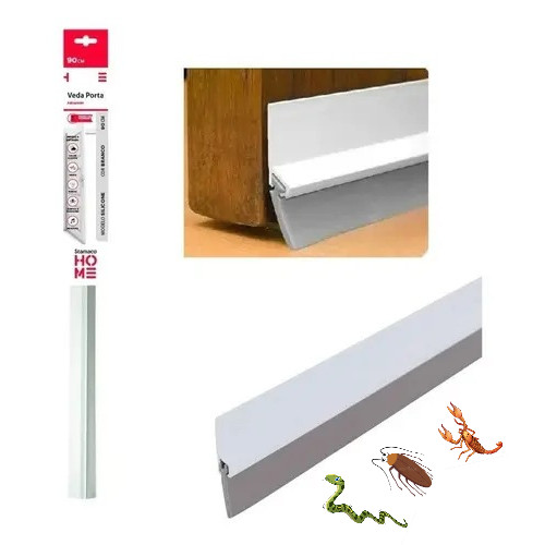 Veda Porta Auto adesivo Rodo Silicone Stamaco Branco 100cm SILICONE - 100CM