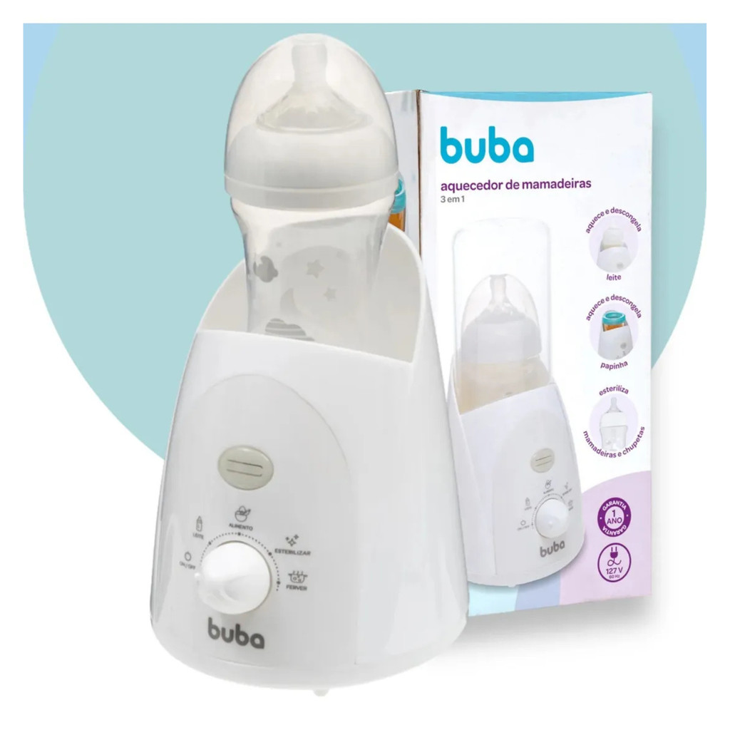 Aquecedor Mamadeira  3 em 1 Papinha Esterilizador Bebe Buba